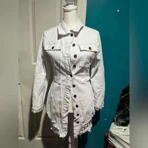 Editorial Love Distressed Denim Dress - Fashion Nova